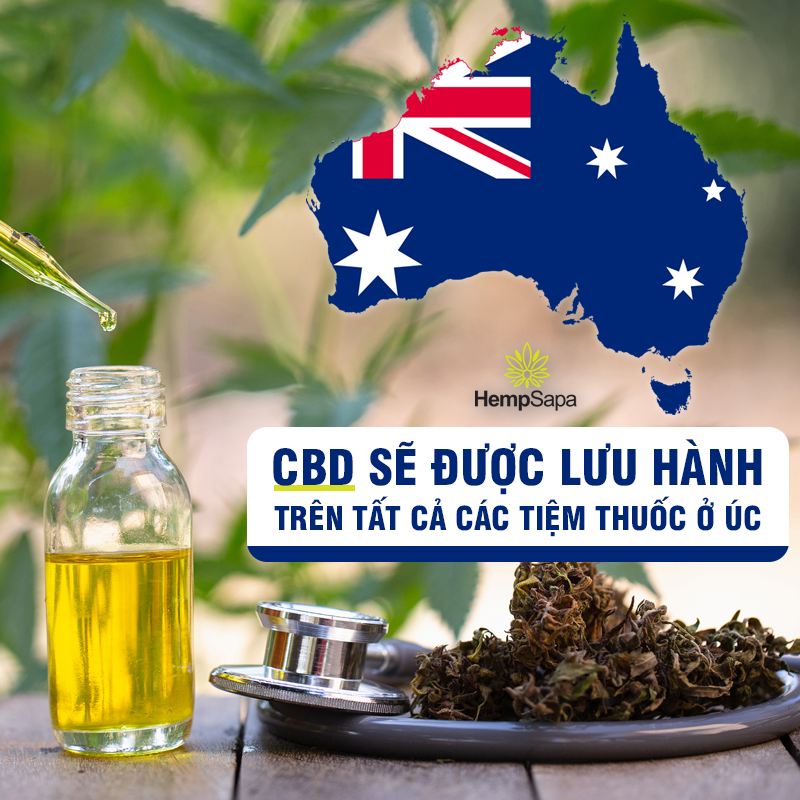 CBD sẽ được lưu hành trên tất cả các tiệm thuốc ở Úc